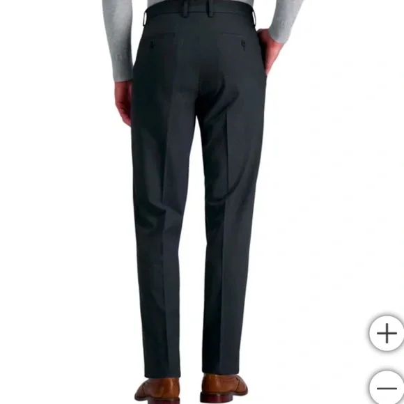 Haggar Men's Flex Dress Pant Dark Gray - Picture 4 of 7